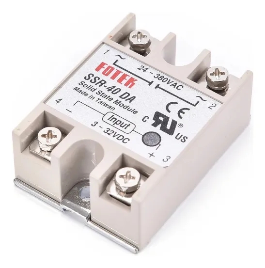 Réle de Estado Sólido Fotek 40DA-380V para Máquinas Injetoras de Plástico